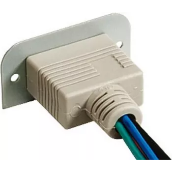 Kindermann Konnect 50 alu - VGA (HD15) 90° - Modulinis Faceplate-Snap-In