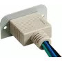 Kindermann Konnect 50 alu - VGA (HD15) 90° - Modulinis Faceplate-Snap-In