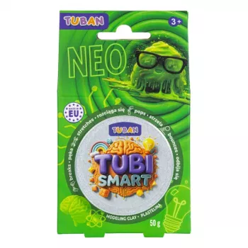 Modeliavimo molis TUBAN TUBI SMART NEO, žalias, 50 g — vaikiškas modeliavimo molis