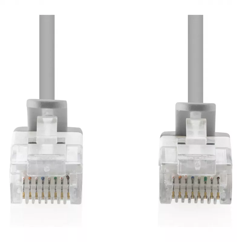 Plonas komutacinis kabelis DIGITUS CAT6 U-UTP, 5 m, pilkas