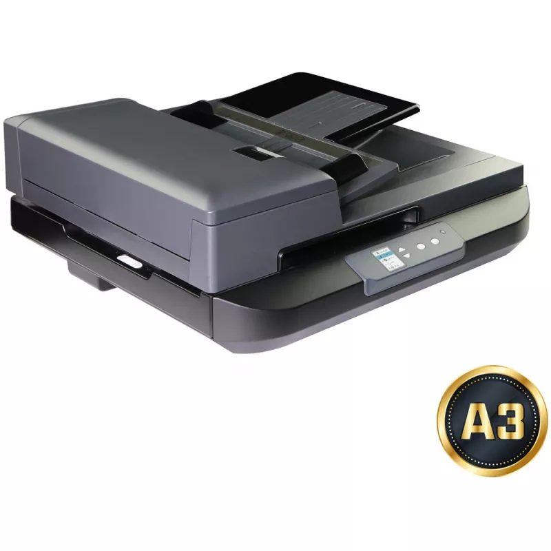 Plokščias ir ADF skaitytuvas Avision AD5800 — 1200 x 1200 DPI, A4, 100 lapų ADF, dvipusis, LCD, balta
