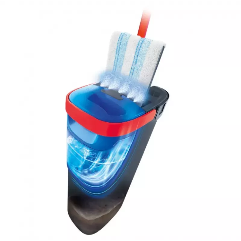 Šluota VILEDA Microfibre 1200 ml šlapiai, 360° besisukanti galvutė, 140,5 cm kotas, nuimama skalbimo mašinoje skalbianti galvutė