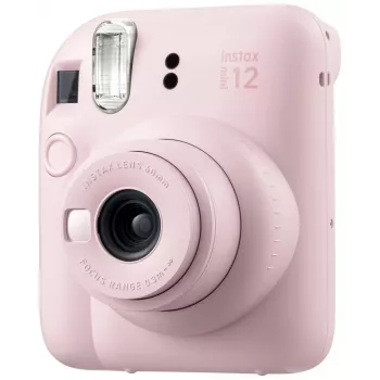 Momentinio spausdinimo fotoaparatas Fujifilm Instax Mini 12 Rožinis — nuotrauka 86×54 mm, filmas 62×46 mm, 60 mm židinio nuotolis