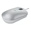 Laidinė optinė abiem rankoms tinkama pelė Lenovo 540 USB Type-C, 3 DPI režimai, pilka, 4 mygtukai, 1,8 m laidas