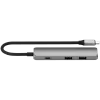 Satechi ST-P4SM sąsajos šakotuvas USB Type-C 10000 Mbit/s Pilka