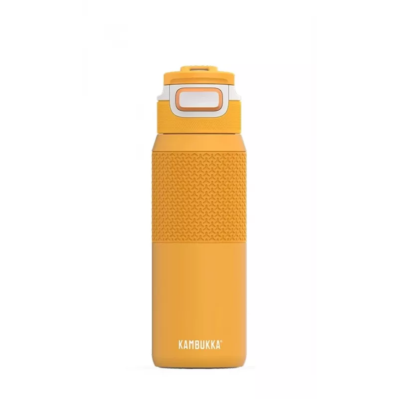 Daugkartinio naudojimo vakuumu izoliuotas vandens butelis Kambukka Elton 750 ml, Tritan, užrakinamas dangtelis, oranžinis