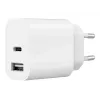 UNIVERSALUS USB ĮKROVIKLIS BALTAS/2P TA-UC-2AC12-01 GEMBIRD