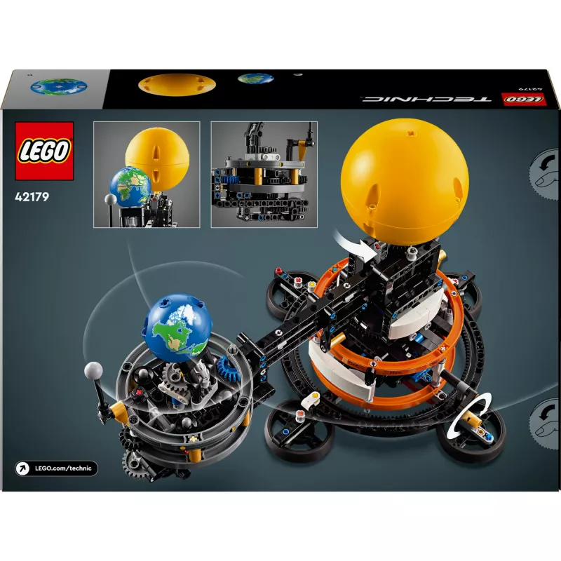 LEGO Technic Žemė ir Mėnulis Orbitėje Kosminiai Žaidimai Vaikams Nuo 10 Metų Saulės Sistemos Konstruktorius su Planetomis