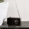 Stalinis radijas Lenco CR-625BK — FM/AM imtuvas su Bluetooth, juodas