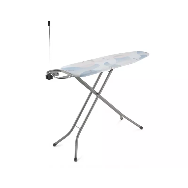 Viso dydžio lyginimo lenta VILEDA Bravo Plus 143032 — reguliuojamas aukštis 80–97 cm, lenta 380×1200 mm, plieninio tinklelio viršus