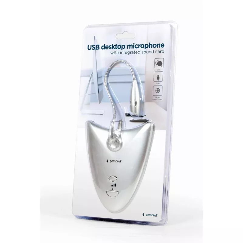 Gembird MIC-DU-01 gaminys, sidabrinis