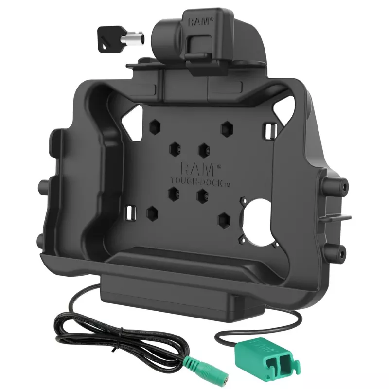 USB maitinimo ir duomenų laikiklio laikiklis ram mounts RAM POWER DUAL USB-A DATA RAM-HOL-HON11PD2KLU su 2 USB-A prievadais