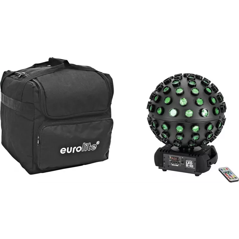 Apšvietimo LED rinkinys EUROLITE B-40 HCL MK2 su minkštu krepšiu, modelis 20000993