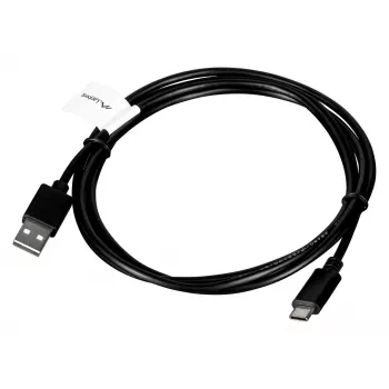 USB A į USB C kabelis LANBERG CA-USBO-20CU-0018-BK — USB 2.0, 1,8 m, Juoda