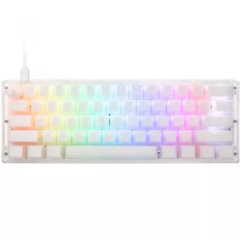 Ducky One 3 Aura White Mini klaviatūra Gaming USB QWERTY US International