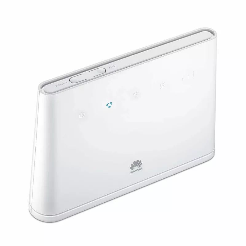 Belaidis stalinis maršrutizatorius HUAWEI B311-221 Vienos juostos 2,4 GHz Wi‑Fi 4 (802.11n), Gigabit Ethernet, 4G LTE, SIM lizdas, RJ-11, 12V 1A, baltas