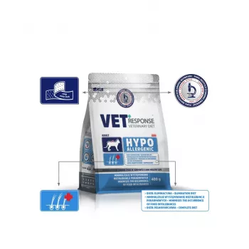 VET RESPONSE hipoalerginis - sausas kačių maistas - 400g