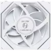 Lian Li UNI FAN TL Wireless LCD 120 balta — 120 mm PWM ventiliatorius su belaidžiu LCD valdikliu