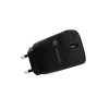 NATEC laidinis mobiliųjų įrenginių įkroviklis NUC-2141, 30W, USB-C PD 3.0 + USB-A QC 3.0, 110–240V, juodas