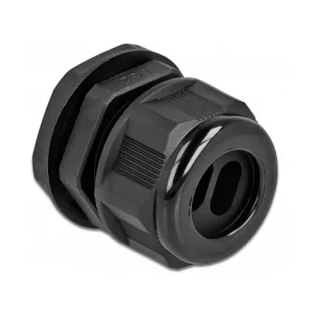Kabelių sandariklis DeLOCK 60393 juodas plastikinis 2 vnt.