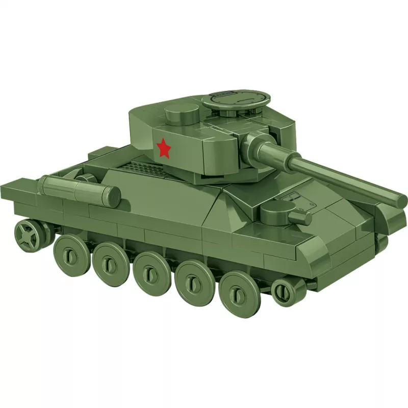 Konstruktorius Cobi T-34-85 tanko modelis — 110 dalių, amžius 6+, žalias