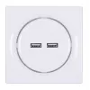 Fibaro Walli N kištukinis lizdas 2x USB baltas