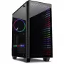 Korpusas INTER-TECH X-608 INFINITY MICRO, microATX, RGB, priekinis ir šoninis grūdintas stiklas, be PSU