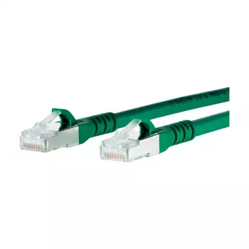 METZ CONNECT komutacinis kabelis S/FTP Cat.6A žalias 3,0 m