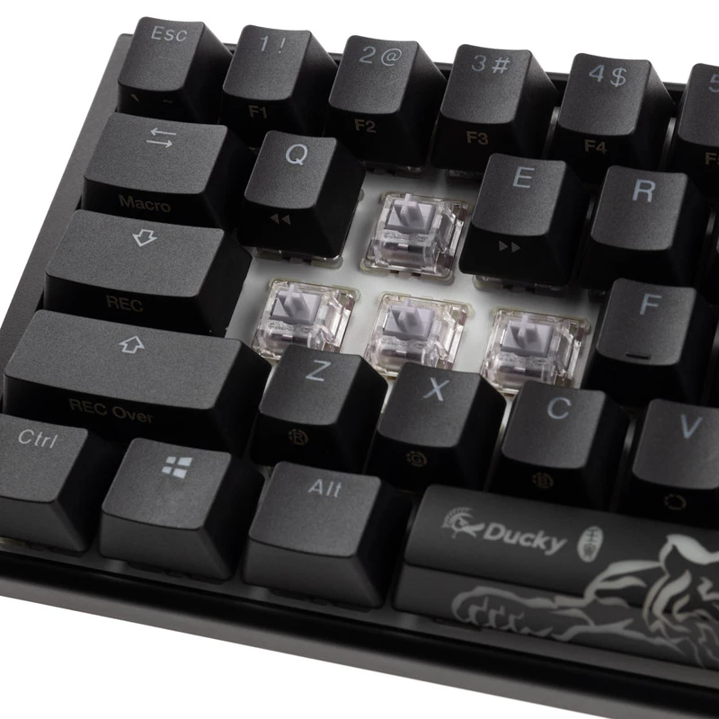 Ducky One 3 Classic Juodos/Baltos spalvos mini žaidimų klaviatūra, RGB LED - MX-Speed-Sidabrinė (US) (DKON2161ST-PUSPDCLAWSC1)