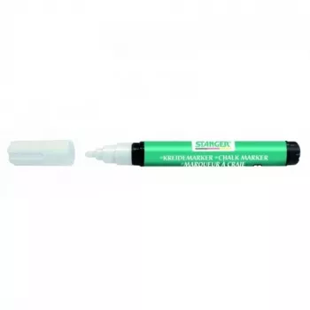 Kreidos žymeklis Stanger 620000-1, baltas, 3–5 mm kaltinis antgalis