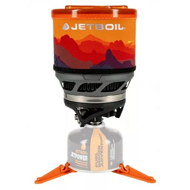 Nešiojama grilio krosnelė Jetboil MiniMo — kompaktiška lengva kempingo viryklė su integruotu fluxring degikliu ir troškinimo valdymu