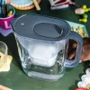 Vandens filtro ąsotis BRITA Style Essential 2,4 L grafito spalvos — ąsotis su MAXTRA kasete, Smart Light, 1,4 L filtruoto vandens talpa