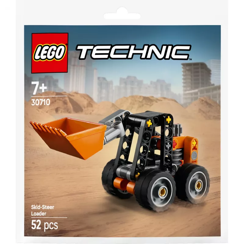 Konstrukcinis žaislas LEGO Technic Šoniniu slydimu valdomas krautuvas 30710 su judamomis svirtimis ir vikšrais