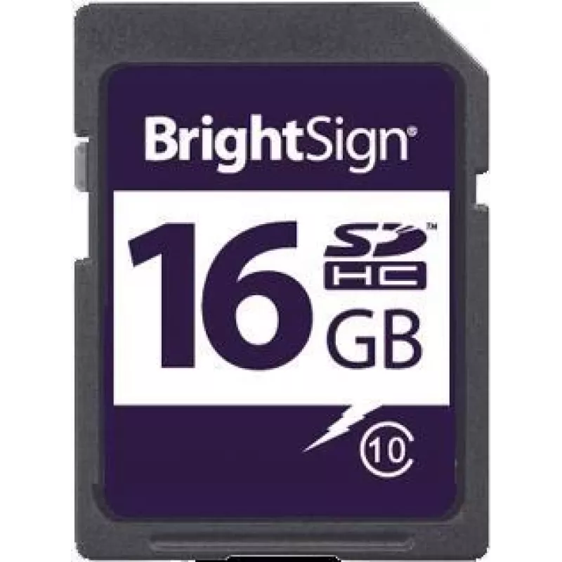 BrightSign 16 GB SDHC Class 10 atminties kortelė MLC Class 10 (SDHC-16C10-1)
