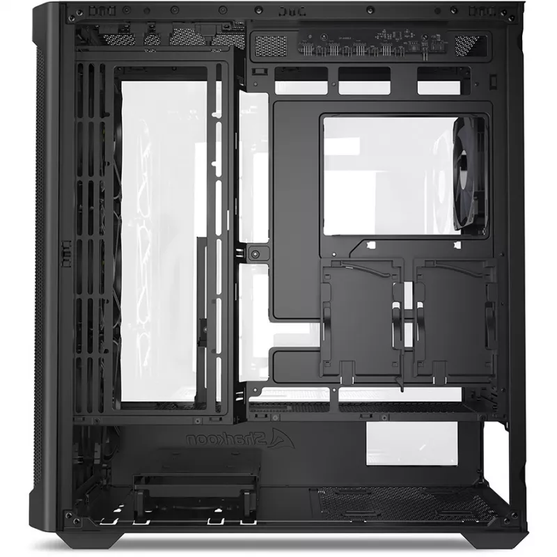 PC korpusas Sharkoon AK4W RGB Strip Midi Tower juodas