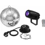 Veidrodinio rutulio rinkinys EUROLITE 20 cm su varikliu ir PST-5 QCL Spot LED