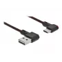 USB laidas DeLOCK EASY-USB 2.0 Type-A kištukas į Type-C kištukas 0,5 m juodas