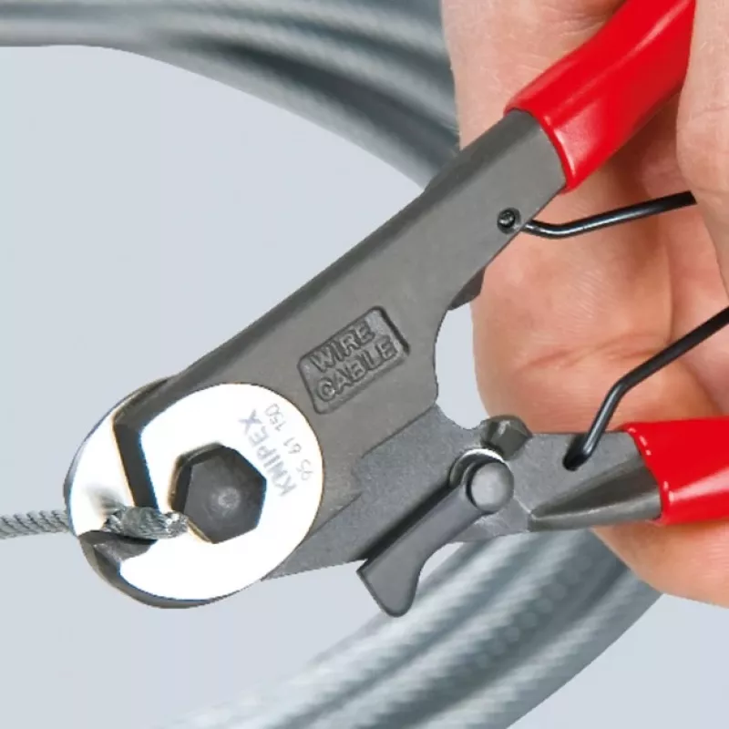 Knipex 95 61 150 kabelių užspaudimo įrankis juoda, raudona, sidabrinė