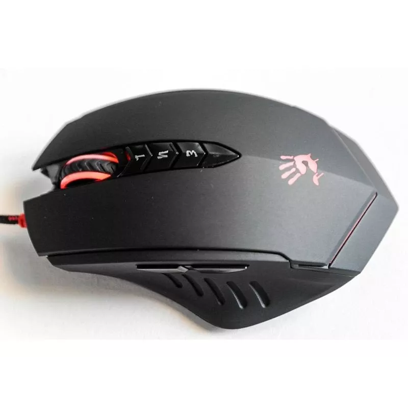 Žaidimų pelė A4Tech Bloody V8m — 3200 DPI, 8 mygtukai, V-Track optinė, USB Type-A, juoda