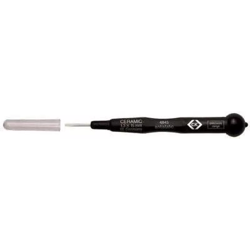 Atsuktuvas c.k tools T4845 09 — ašmenų plotis 0,9 mm, ašmenų ilgis 15 mm, precizinis atsuktuvas