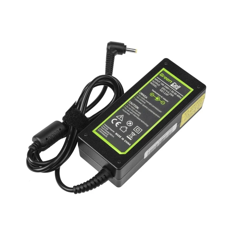 Maitinimo adapteris Green Cell AD123P 65 W 20 V 3,25 A, skirtas Lenovo, vidaus, juodas, 2 m laidas