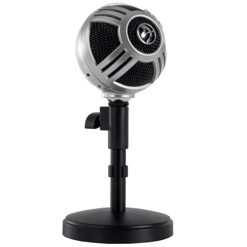 Arozzi Sfera stalinis mikrofonas, USB - chromas