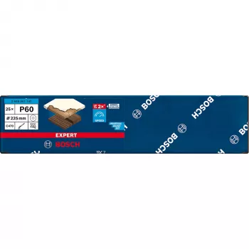 Abrazyvinis pjovimo diskas Bosch 225 mm EXC470 P 60 Z su skylėmis, 25 vnt. pakuotė