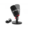 Studijinis mikrofonas BLOW su LED stovu — laidinis USB 2.0, 20–16000 Hz, jautrumas -50 dB, 237 g