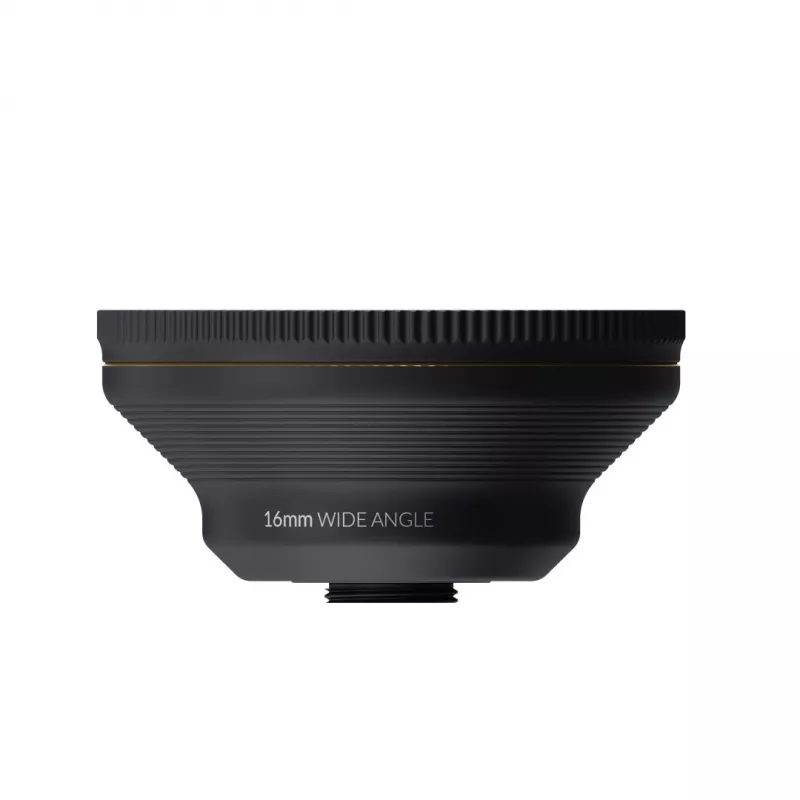 Foto objektyvas ShiftCam LU-WD-016-23-EF Plačiakampis objektyvas 16mm Juoda Auksinė
