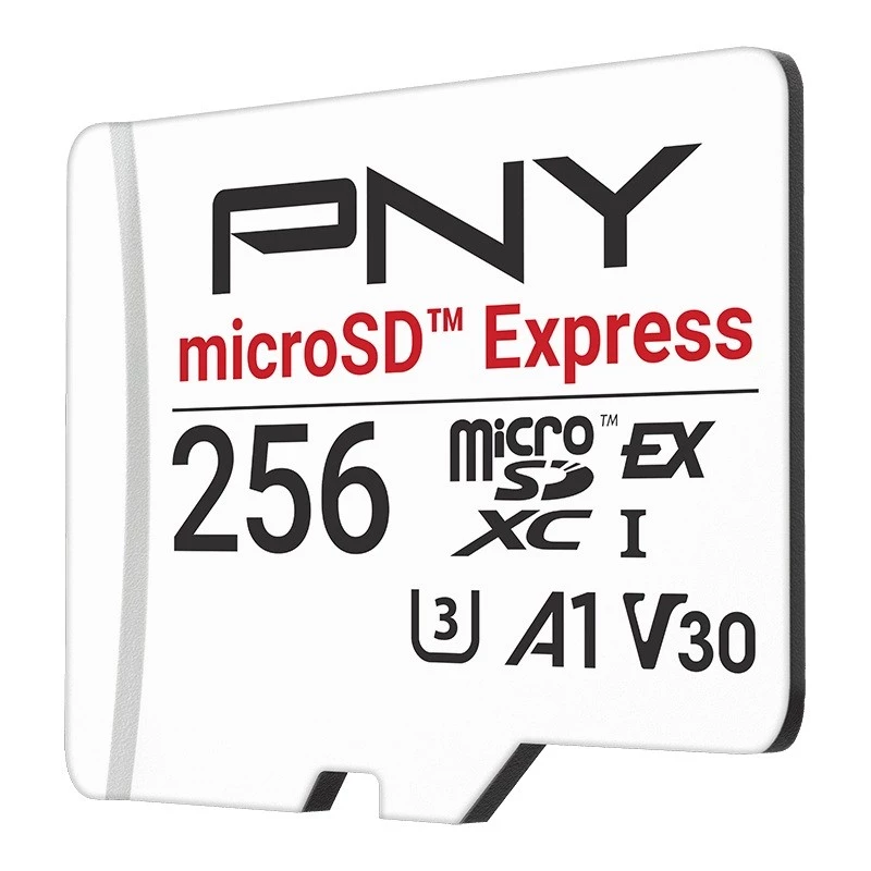 „MicroSDXC“ atminties kortelė „PNY microSD Express“ 256 GB UHS‑I skaitymas 890 MB/s rašymas 750 MB/s U3 V30