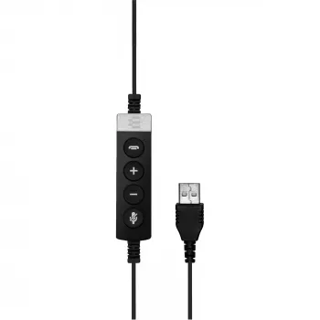 EPOS IMPACT SC 660 USB ML laisvų rankų įranga, laidinė, galvos juosta, skambučiams/muzikai, USB A tipo, juoda, sidabrinė