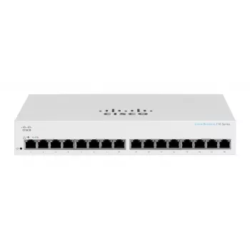 Switch, Cisco CBS110 nevaldomas L2 Gigabit Ethernet 16x RJ-45 (10/100/1000), 1U, 32 Gbps