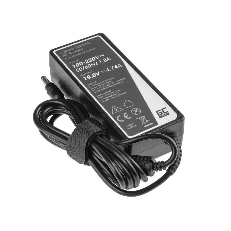 Green Cell AD27AP maitinimo adapteris Vidinis 90 W Juodas