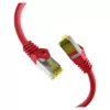 EFB-Elektronik RJ45 komutacinis kabelis Cat.6A S/FTP LSZH Cat.7 neapdorotas kabelis raudonas 0,15 m